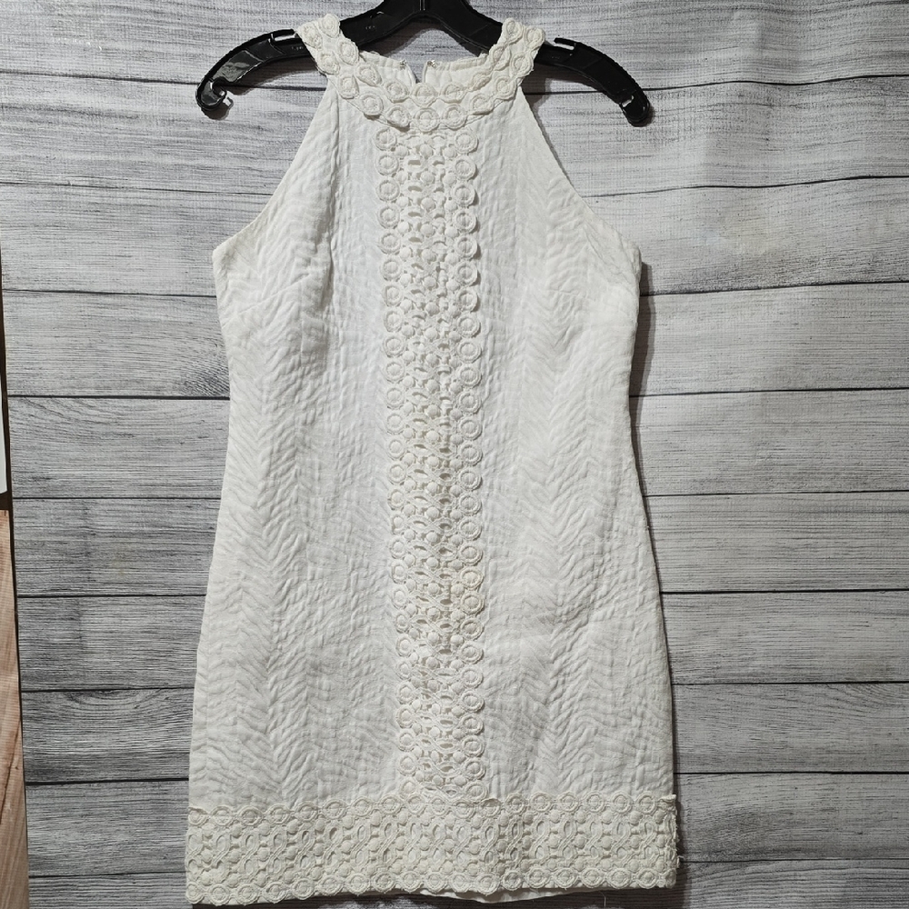 Michael Kors Textured White Mini Dress